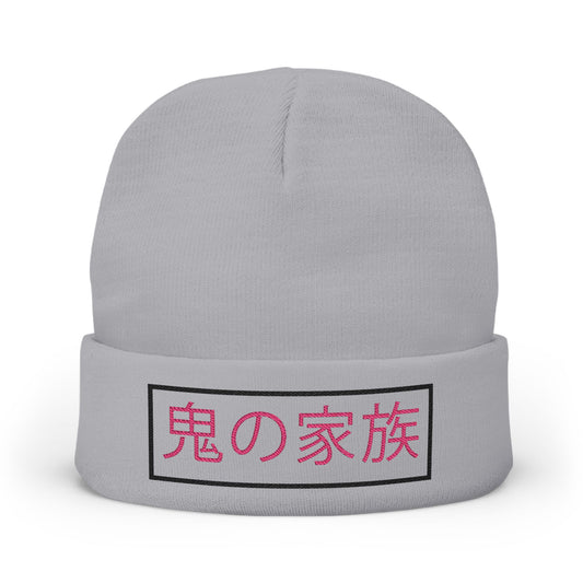 "The Oni Kazoku" Embroidered Knit Beanie
