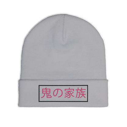 "The Oni Kazoku" Embroidered Knit Beanie
