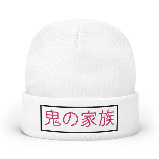 "The Oni Kazoku" Embroidered Knit Beanie